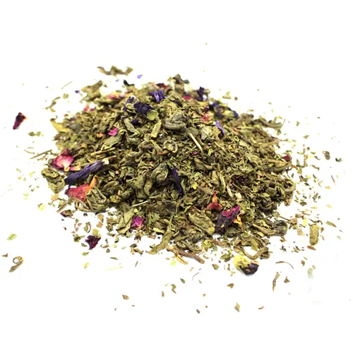 Folhas de Chá verde de Marraquexe, Menta e Pétalas de Rosa